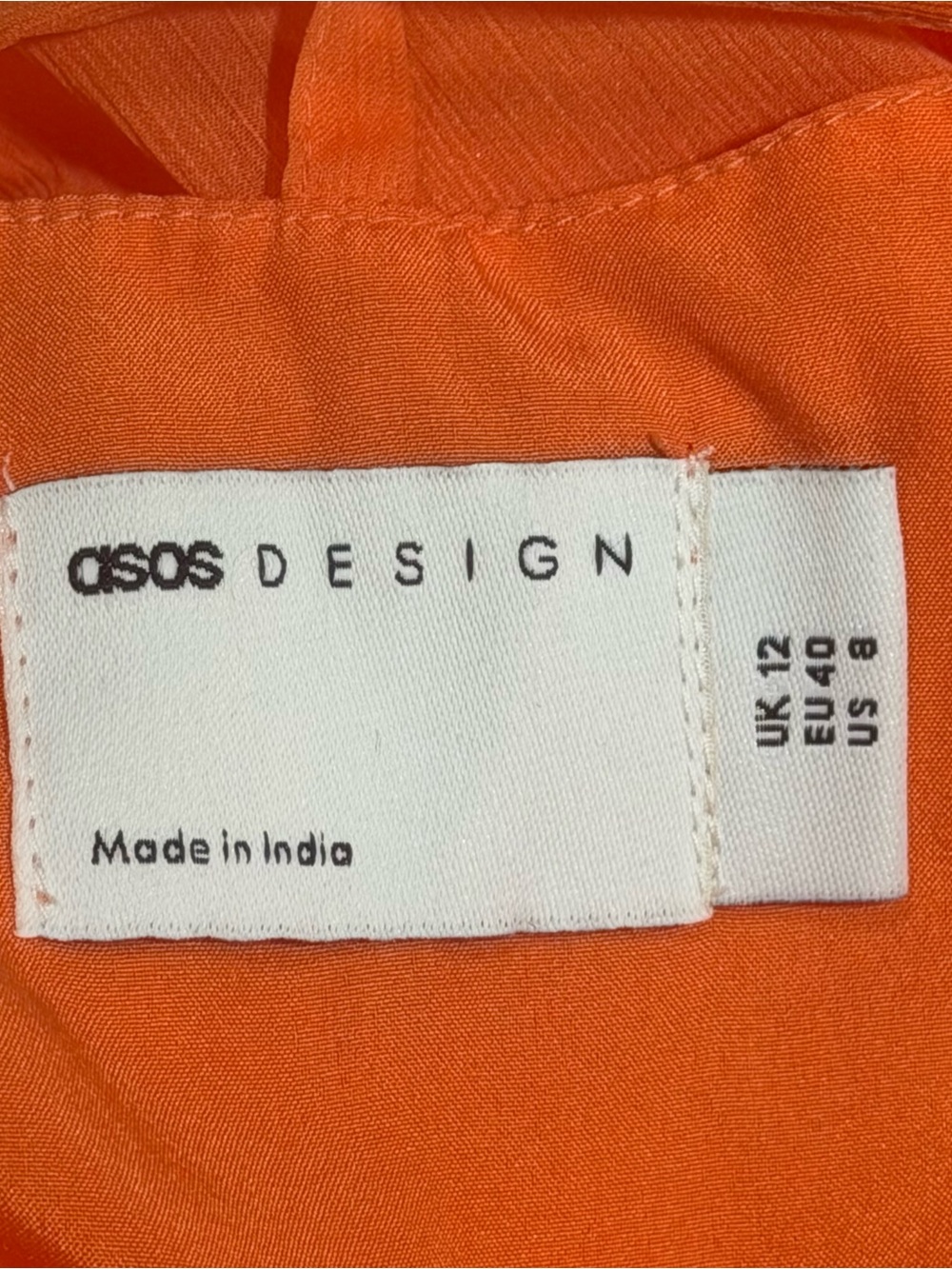 ASOS Orange Ruffle Halter Mini Dress - Picture 4 of 5